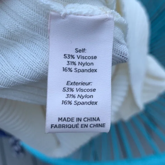 CINQ A SEPT Ruffle Front Sleeveless Mock Neck Sweater Ruffle Bottom Hem EUC - Picture 6 of 13